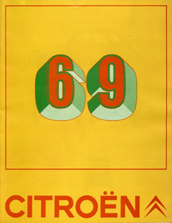Brochure pour Citroën (1968)